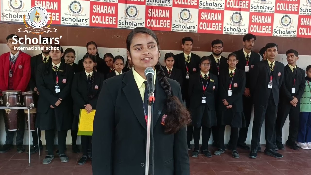 Last assembly by +2 class Scholarites student 