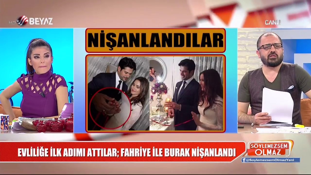 Evliliğe ilk adımı attılar; Fahriye ile Burak nişanlandı