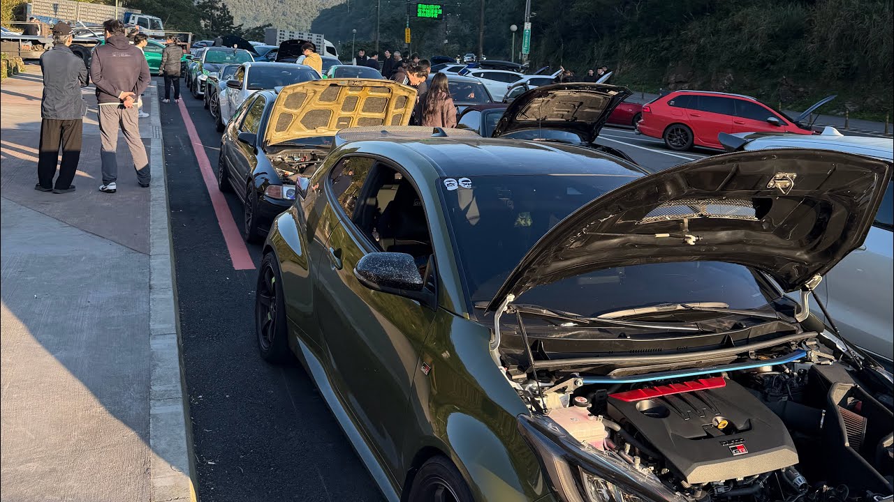 年前最後晨跑，密密麻麻的夥伴 #gryaris #gr86 #mx5 #k6 #swift 