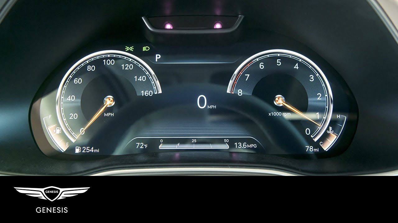 Digital Instrument Cluster | Genesis G80 and GV80 | How-To | Genesis USA