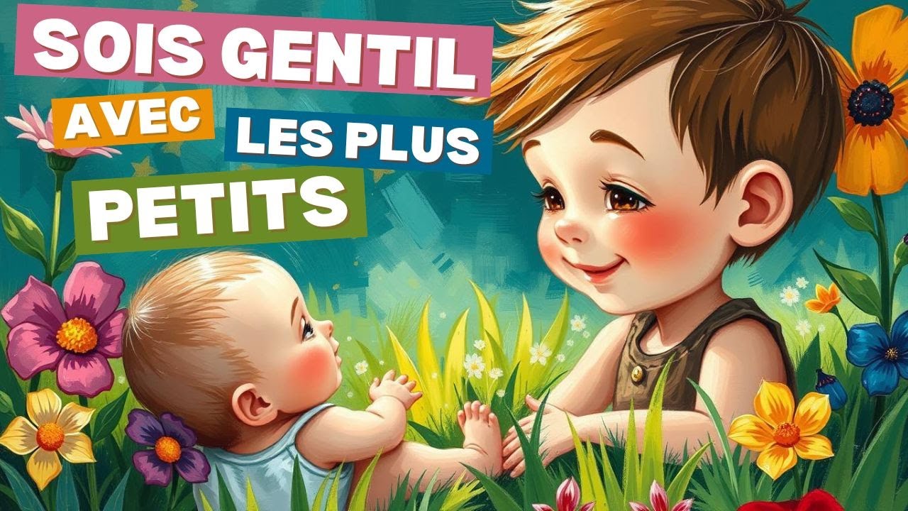 Sois gentil avec les plus petits -la chanson des frères et sœurs- Comptine pour apprendre à partager