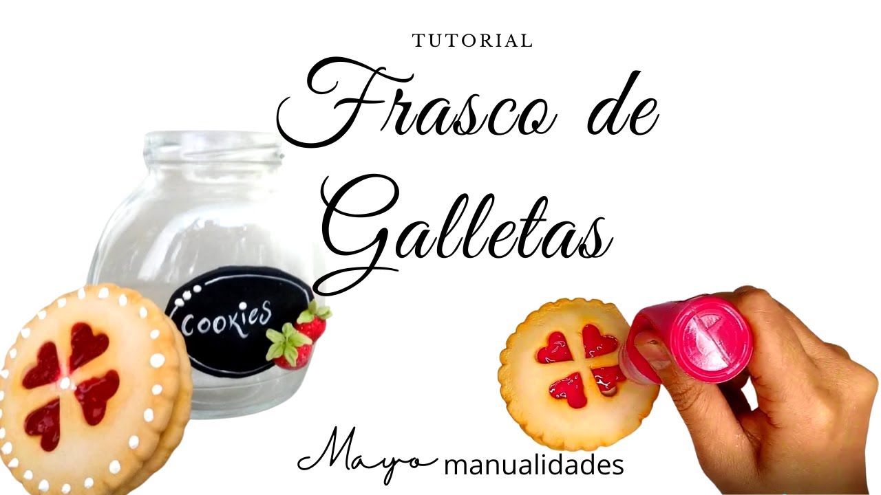 Tutorial frasco de galletas con porcelana fría | How to make a cookies jar with cold porcelain
