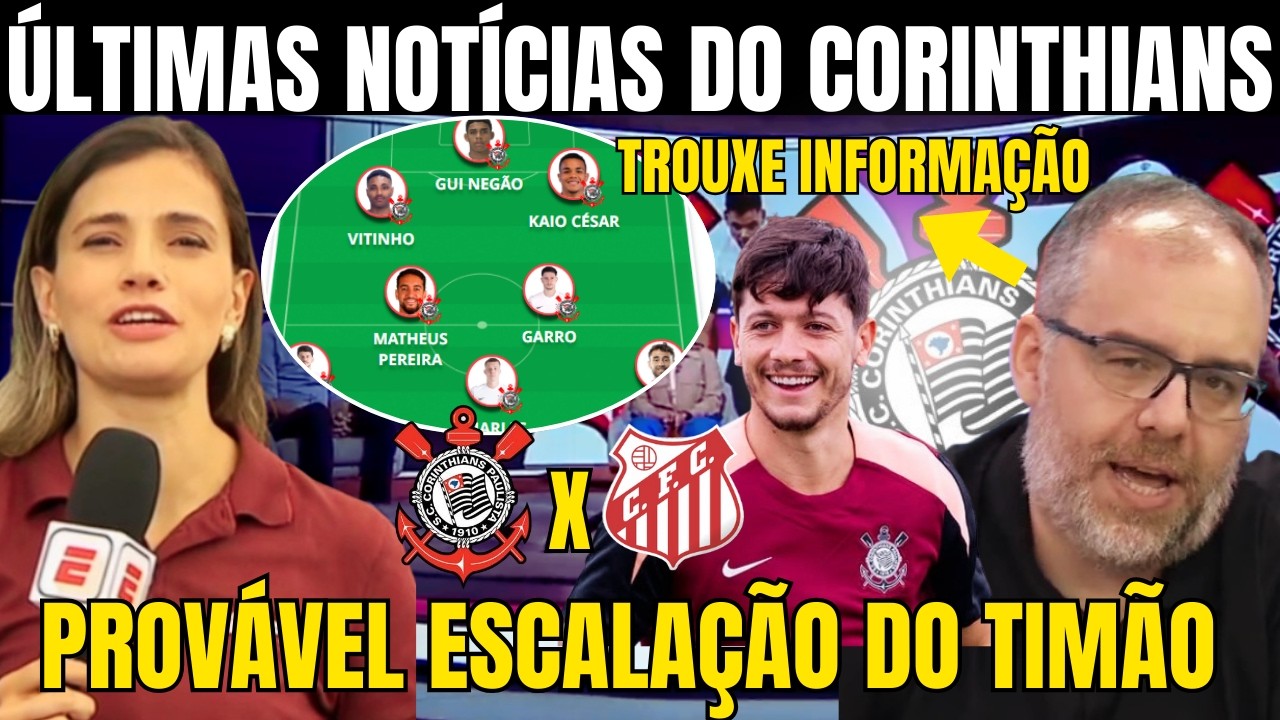 DIA DE CORINTHIANS NO PAULISTÃO! PROVÁVEL ESCALAÇÃO E MAIS INFORMAÇÕES DO TIMÃO! RESERVAS EM CAMPO!
