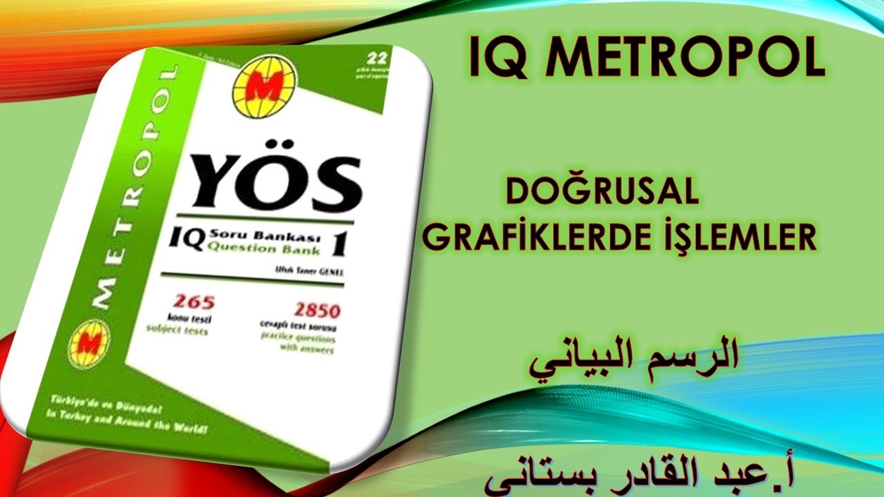 الرسم البياني معادلة مستقيم 1 / DOĞRUSAL GRAFİKLERDE İŞLEMLER 1 / İQ METROPOL