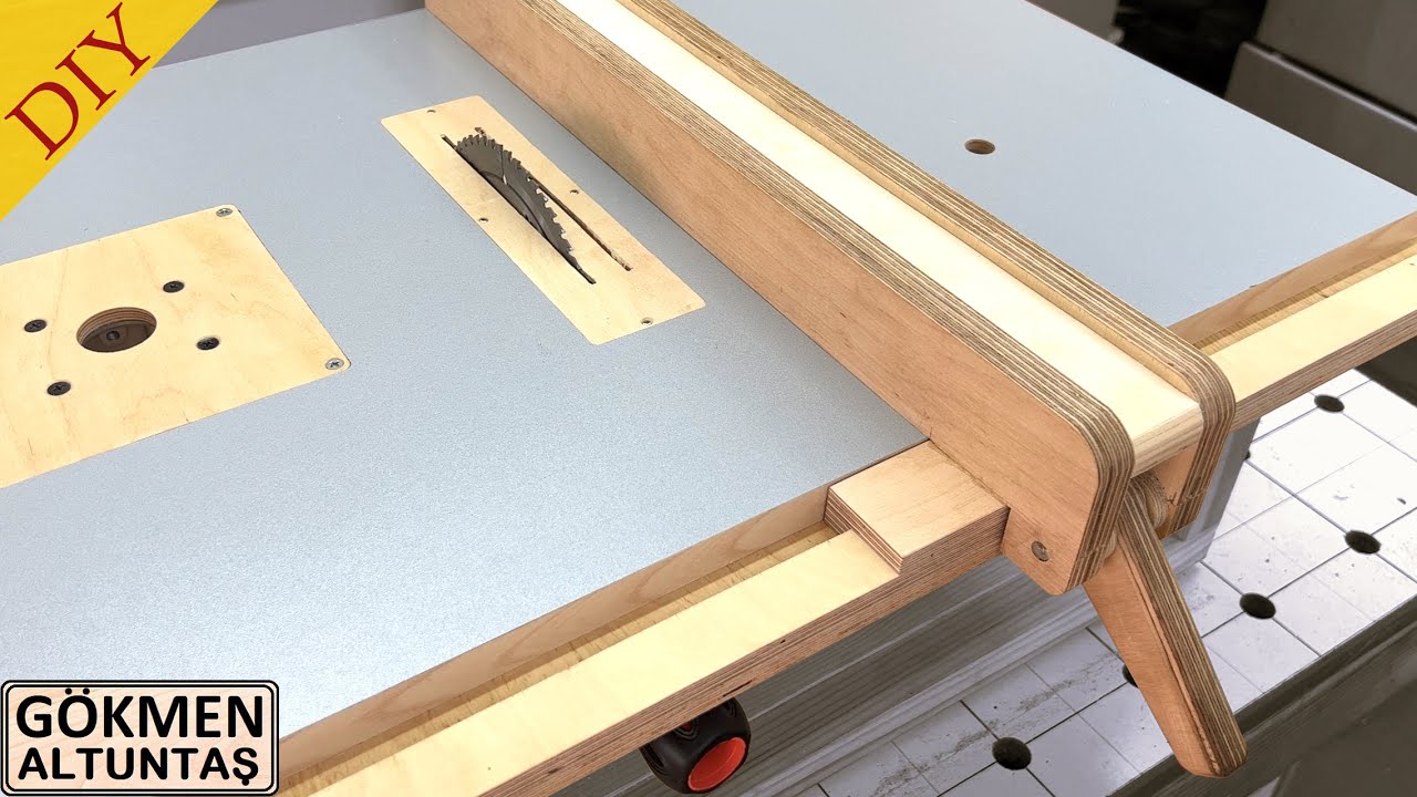 Making a Table Saw Fence for 3 in 1 Workshop