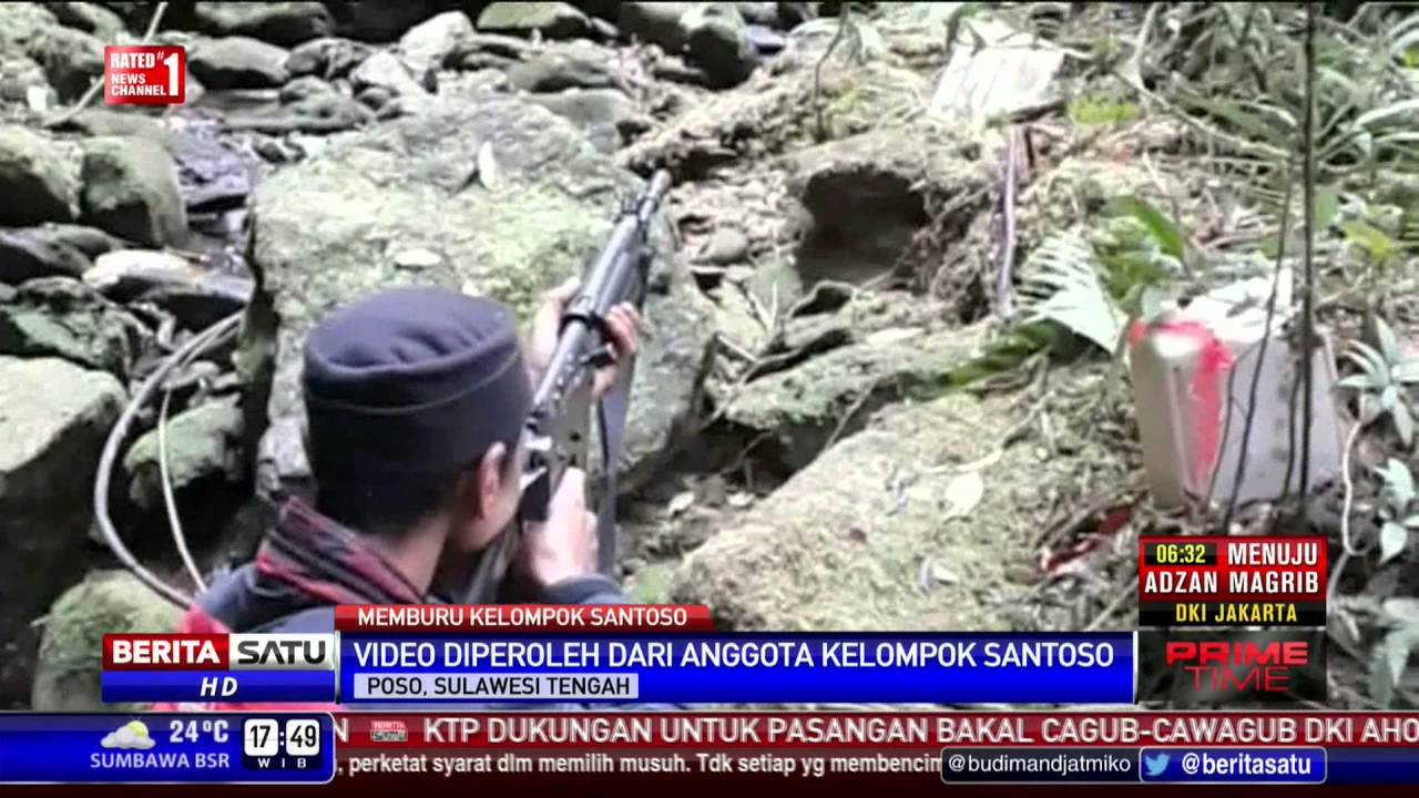 Video Rekaman Santoso Cs Berlatih Menembak