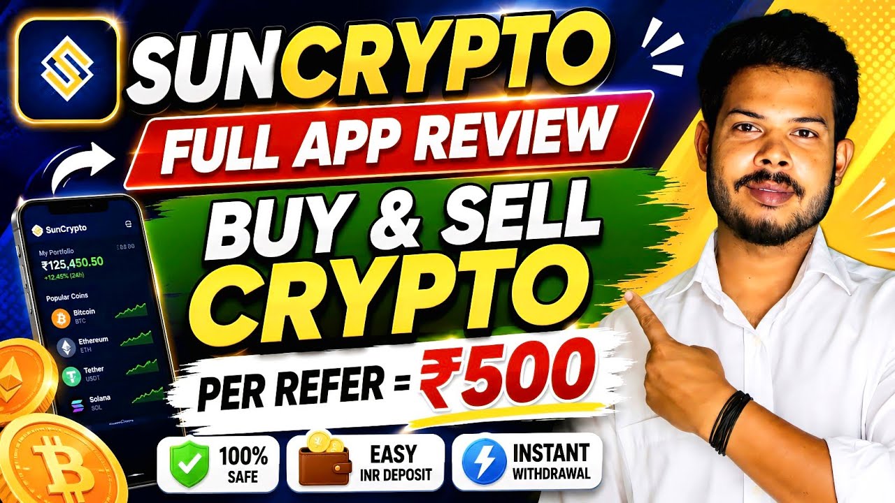 Best Crypto Trading App 2026 | Suncrypto App Full Review | Refer And Earn