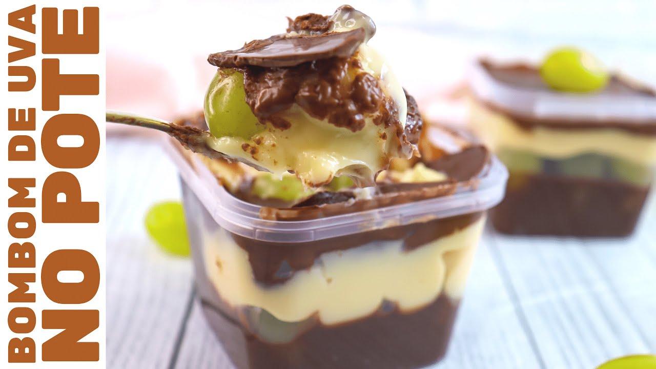 BOMBOM DE UVA NO POTE: VOCÊ VAI AMAR ESSA SOBREMESA! | Prático e delicioso | Dicas de DELIVERY!