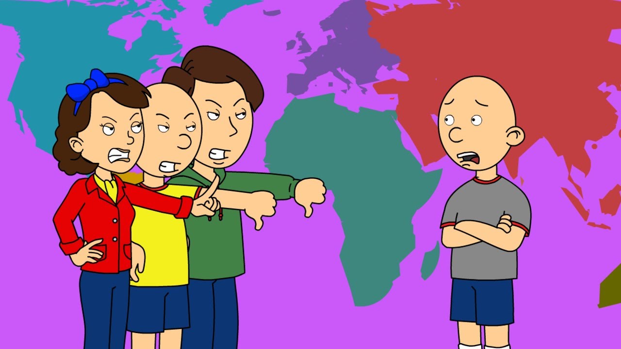 Classic Caillou Gets Grounded (but in Different Languages)