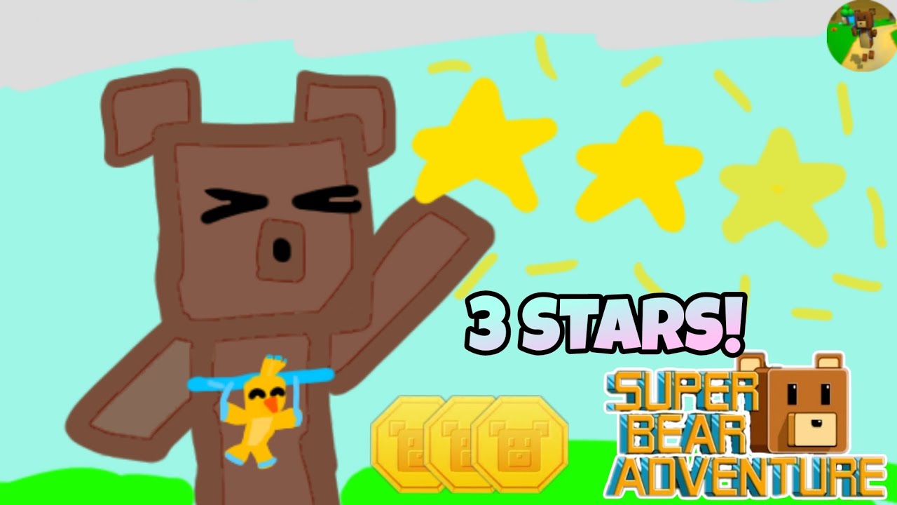 Getting 3 Stars on EVERY SAVE! | Super Bear Adventure