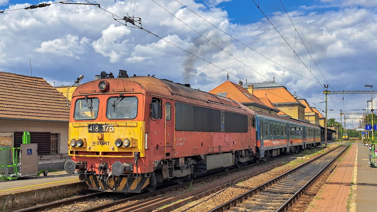 Bitang indul tőgázzal Szegedről Békéscsabára #vonat #train #2022 #summer #travel #trainspotting