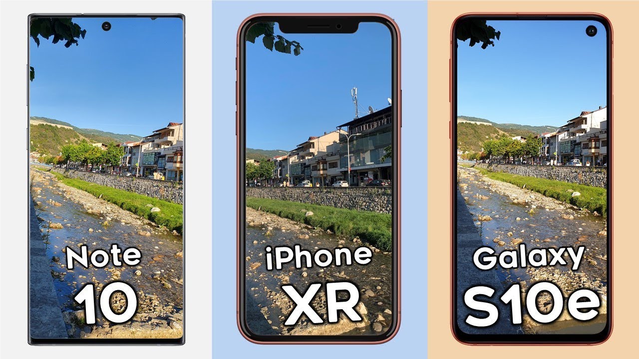 Samsung Galaxy Note 10 vs iPhone XR vs Samsung Galaxy S10e Camera Test