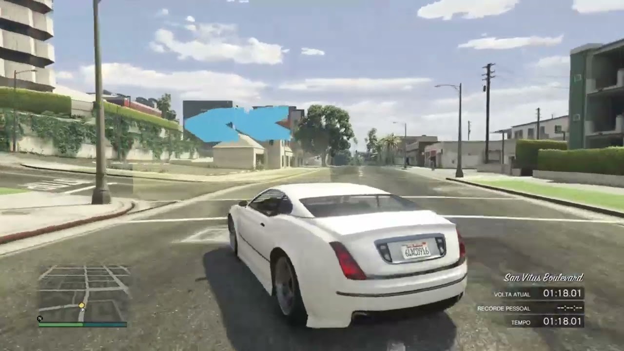 GTA V - Enus Cognoscenti Cabrio lap in Thrills In The Hills (1080P)