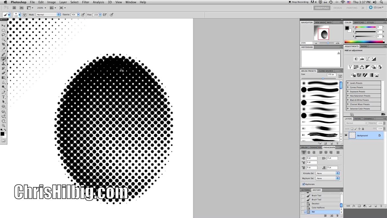 How to Make Screen Tones in PhotoShop - Part 1
