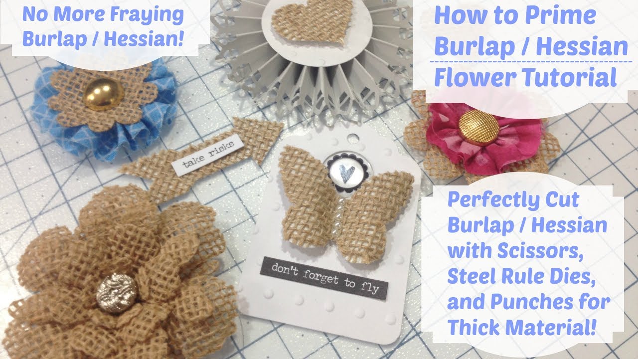 DIY - How to Stiffen Burlap - Burlap Flower Tutorial