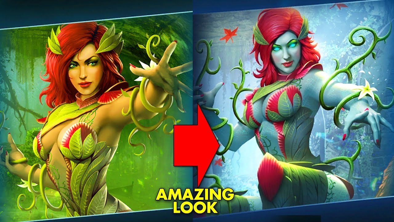 Injustice 2 Mobile. MAXED OUT GEAR on Entangling Poison Ivy. Look Change and Gameplay.