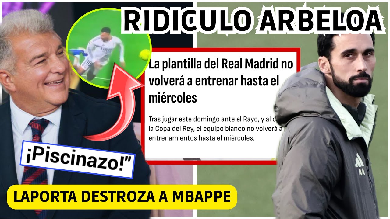 💥 LAPORTA DESTROZA A MBAPPE - ARBELOA REGALA DIAS LIBRES a LOS JUGADORES - CRISTIANO HUNDIDO 