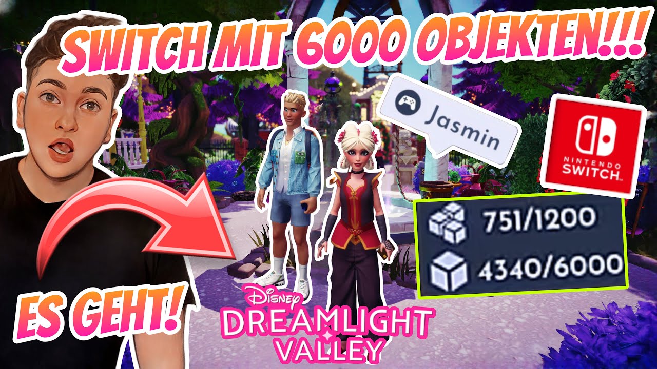 6000 OBJEKTE auf SWITCH!! 😍 JASMIN zeigt ihr VALLEY | #8 Multiplayer Valley Tour | Dreamlight Valley