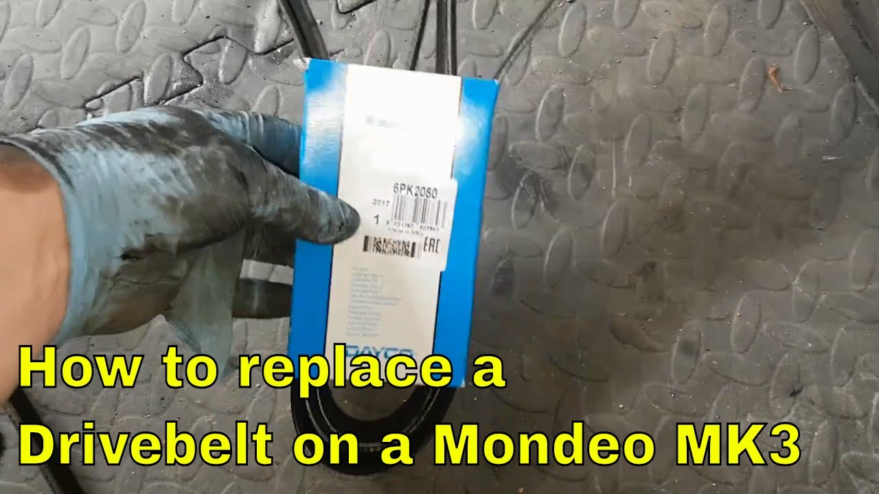 How to change/replace the Drivebelt Ford Mondeo MK3