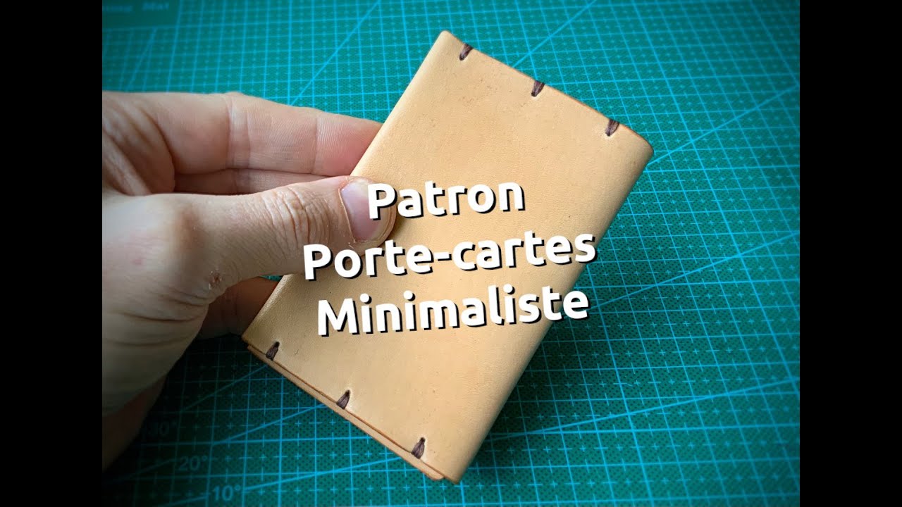 Patron porte cartes minimaliste en cuir - point-sellier.com