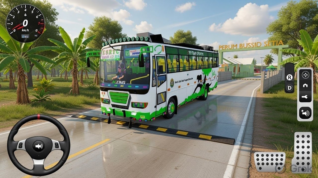 KSRTC EXPRESS BUS MOD | Extreme Speed Breaker Offroad Map 😱 | Bus Simulator Indonesia Gameplay 