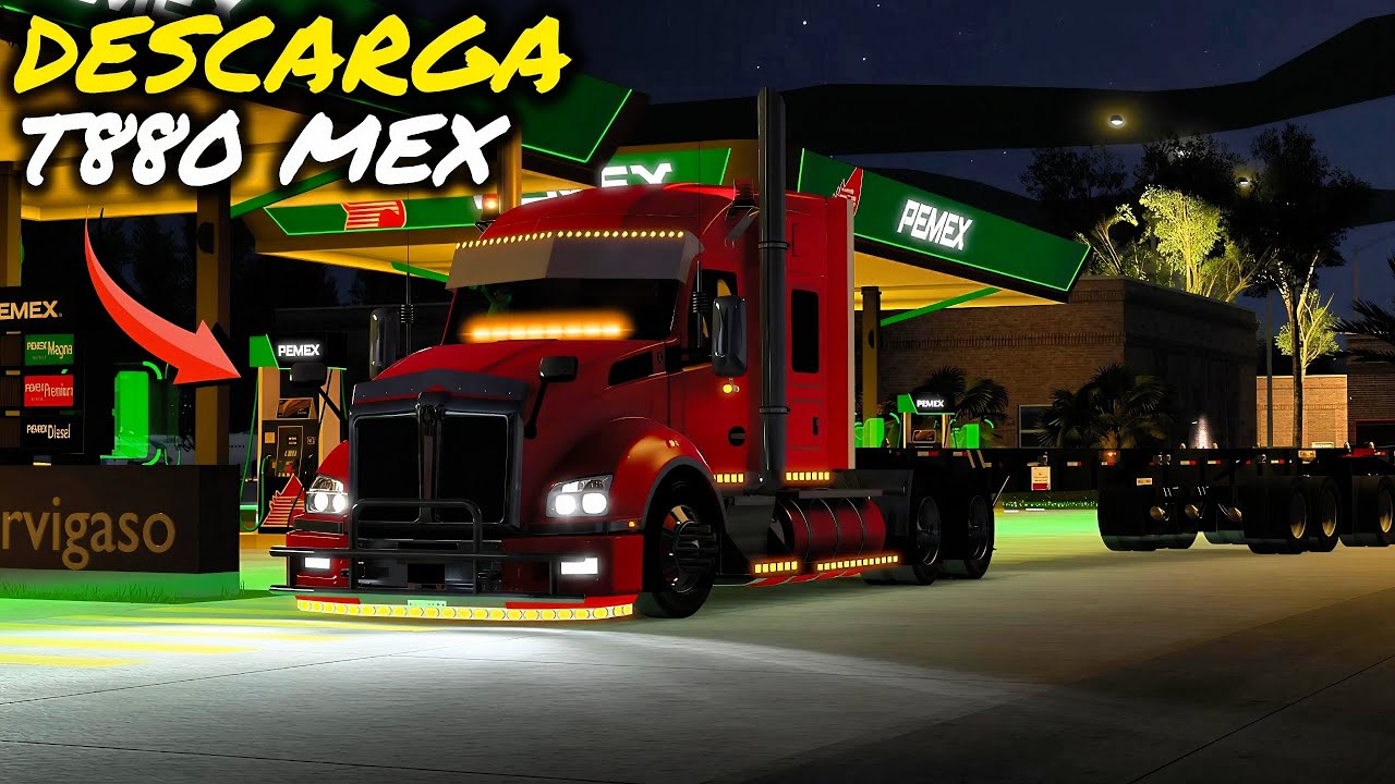 Descarga ESTE KENWORTH T880 BIEN CHINGON PARA EL ATS 🇲🇽🍯 LINK EN LOS COMENTARIOS 