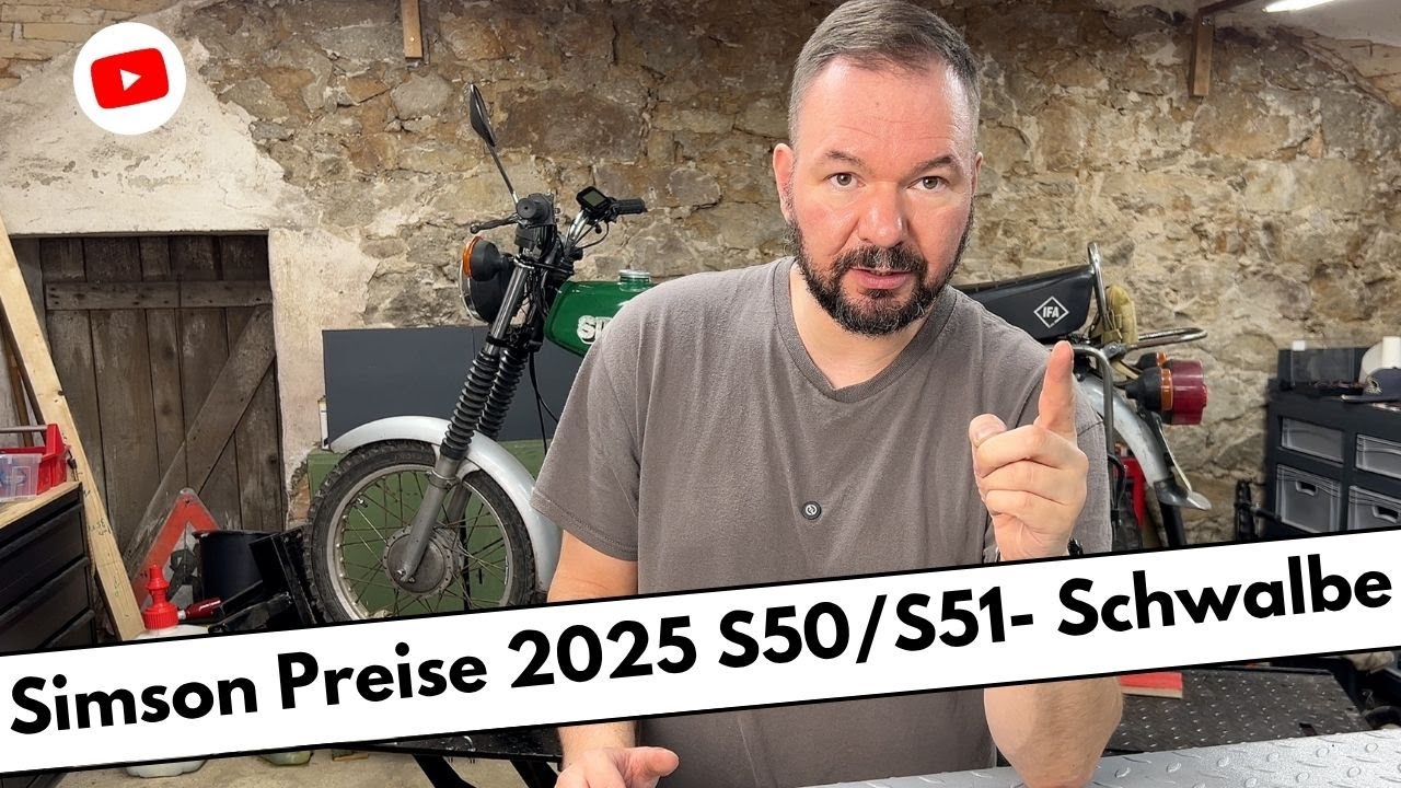 Simson Preise 2025 - T&uuml;V Moped - S51 - Schwalbe