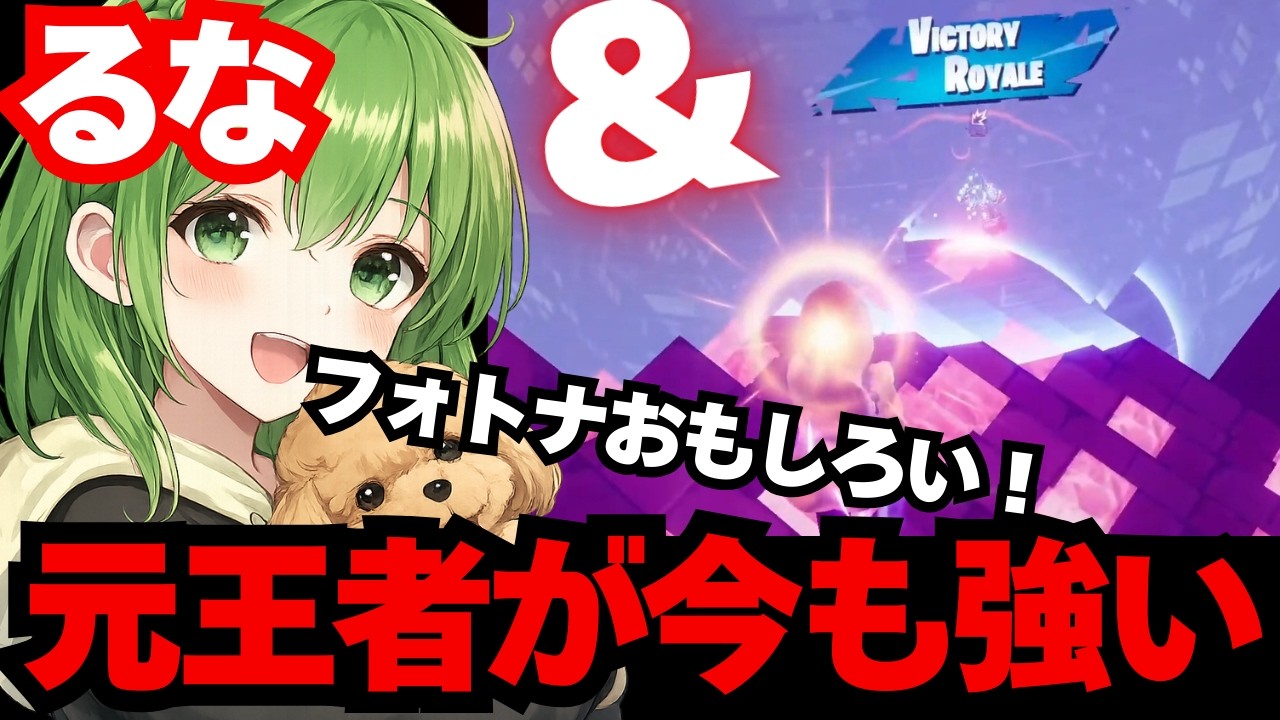 るながソロ大会でビクロイしてしまう！対面上手すぎて全盛期の活躍に期待せずにはいられない【フォートナイト】