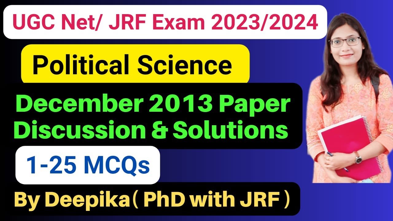 UGC NET Political Science MCQ With Answers || December 2013 Paper Discussion   || 1-25 MCQ