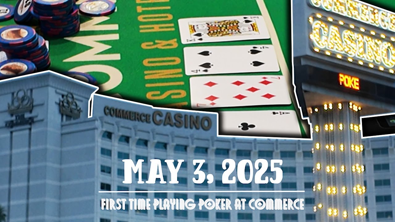 First Time Playing Poker at Commerce Casino! (1/2 poker 12 HOUR SESH)