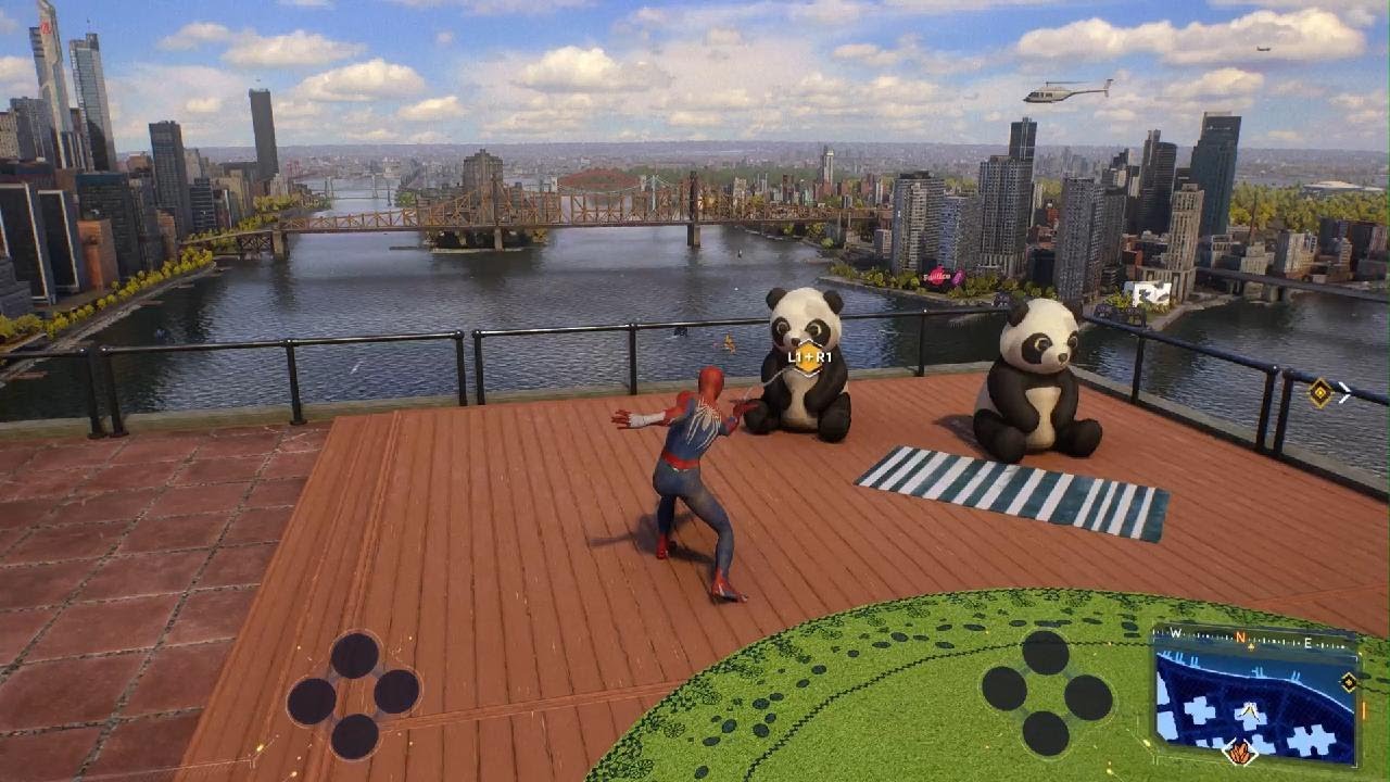 The draw distance in Spider Man 2 is insane