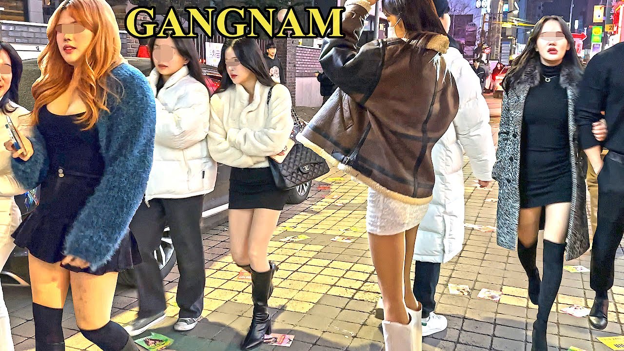 [4K 강남의 겨울 패션 😎😎😎]- 강남의 패션을 보면서 함께 걸어주세요 👍👍👍꼭 패션만 보세요 😁😁😁GANGNAM/SEOUL/KOREA