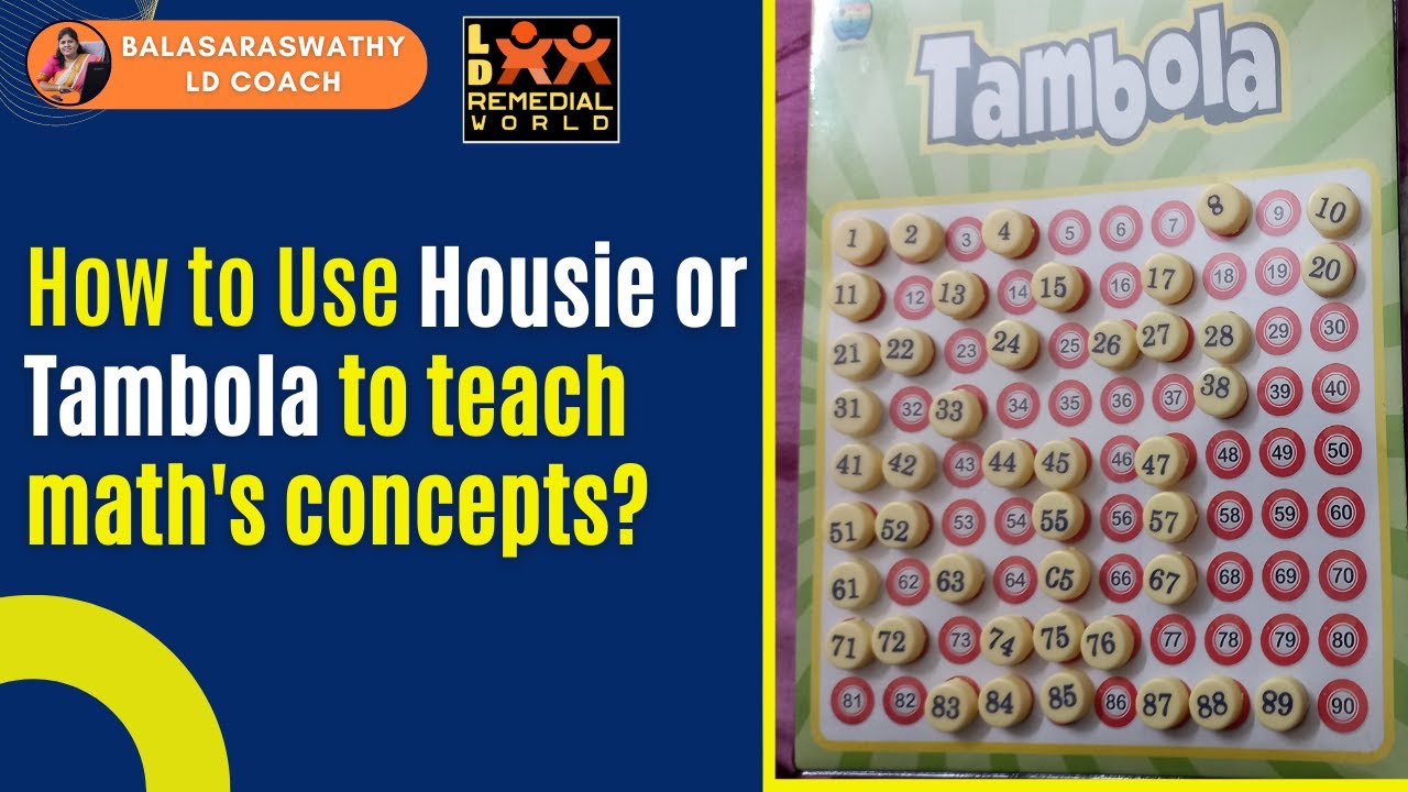 How to Use Housie or Tambola to Teach Math's Concepts