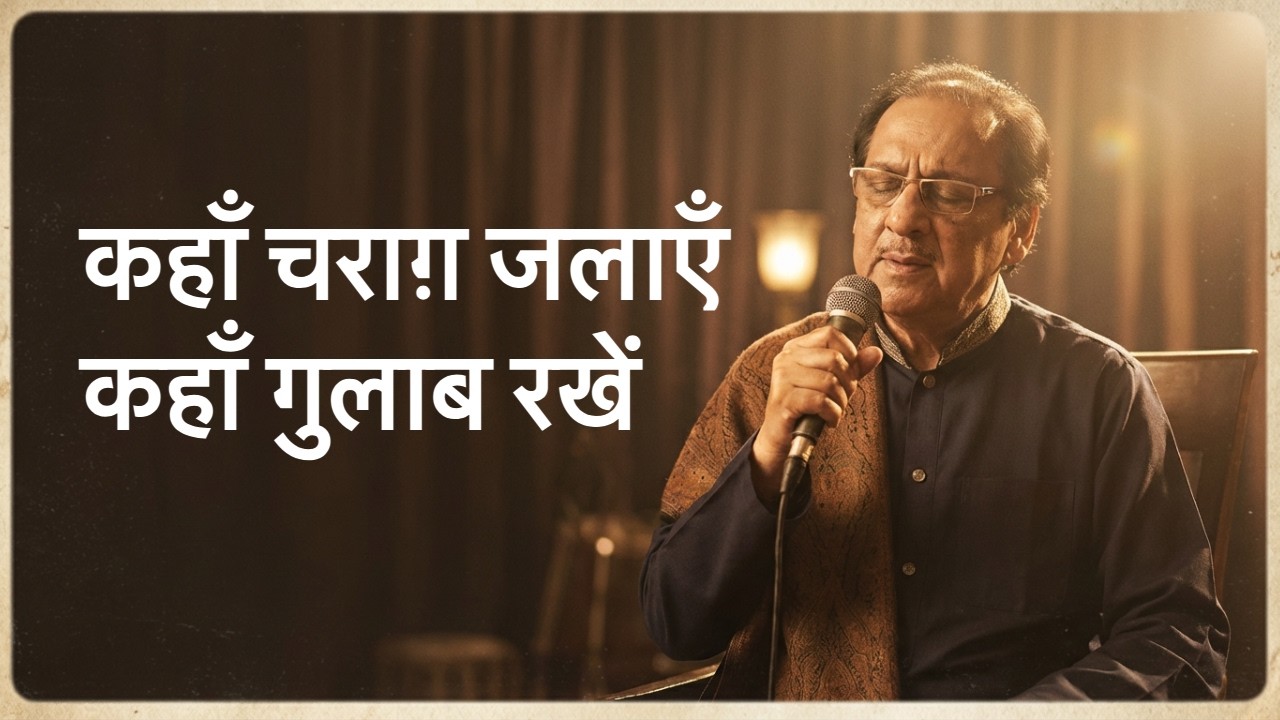 Kahaan charaag jalaen kahaan gulaab rakhen| #nidafazli #shayari #song #gazalsong #jagjitsinghghazals