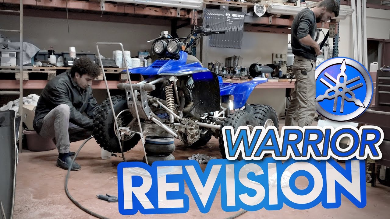 REVISION du YAMAHA 350 WARRIOR + TRAVERS SOUS LA PLUIE !!!