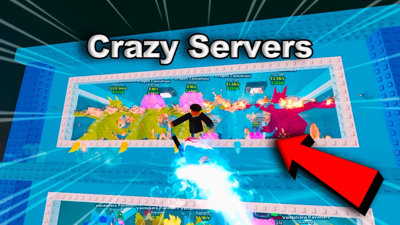 9 минут СУМАСШЕДШИХ серверов в Steal a Brainrot Roblox