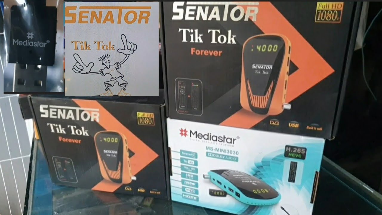 Senator Tik Tok Forever Server Reciever Built-in Wifi Bluetooth and mini Mediastar 3030