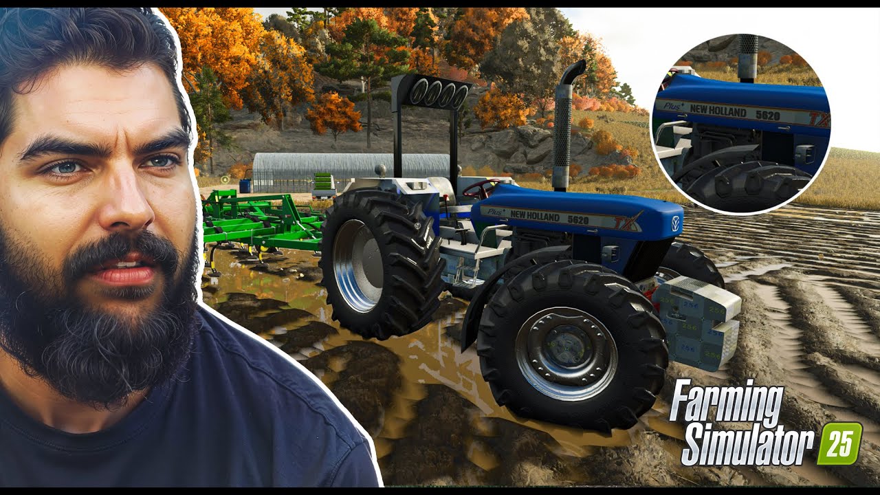 First Indian Tractor in FS25 | New Holland 5620  Stuck in Mud | Rice Map Gameplay | Dhaliwal Gaming