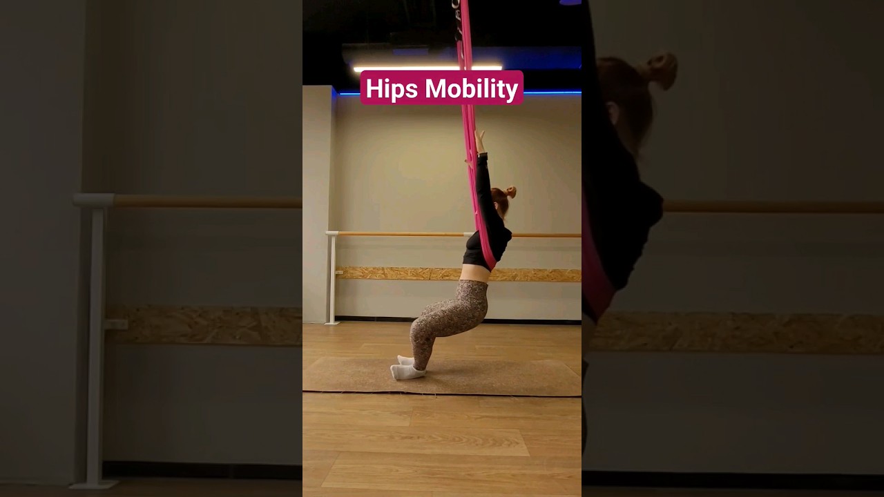 Hips Mobility with Hammock #aerialyoga #flexibility #stretching