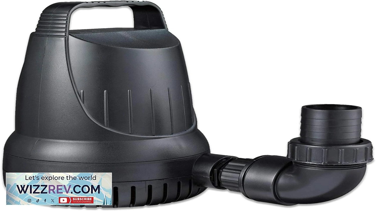 Anjon FL1200 Submersible Magnetic Drive Flood Pump for Ponds Waterfalls 1200 gph