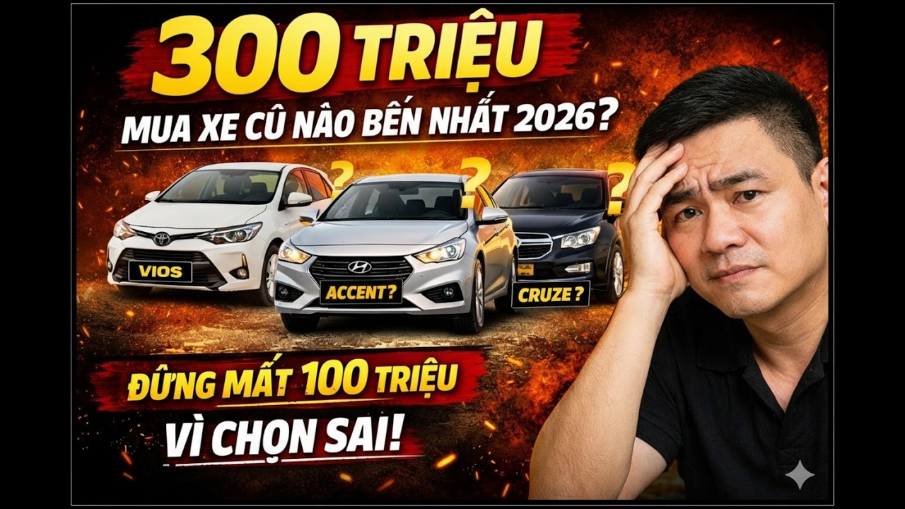 Cầm 300 Triệu Mua Ô Tô Cũ Giá Rẻ Nào Bền Nhất 2026  Đừng Mất 100 Triệu Vì Chọn Sai!
