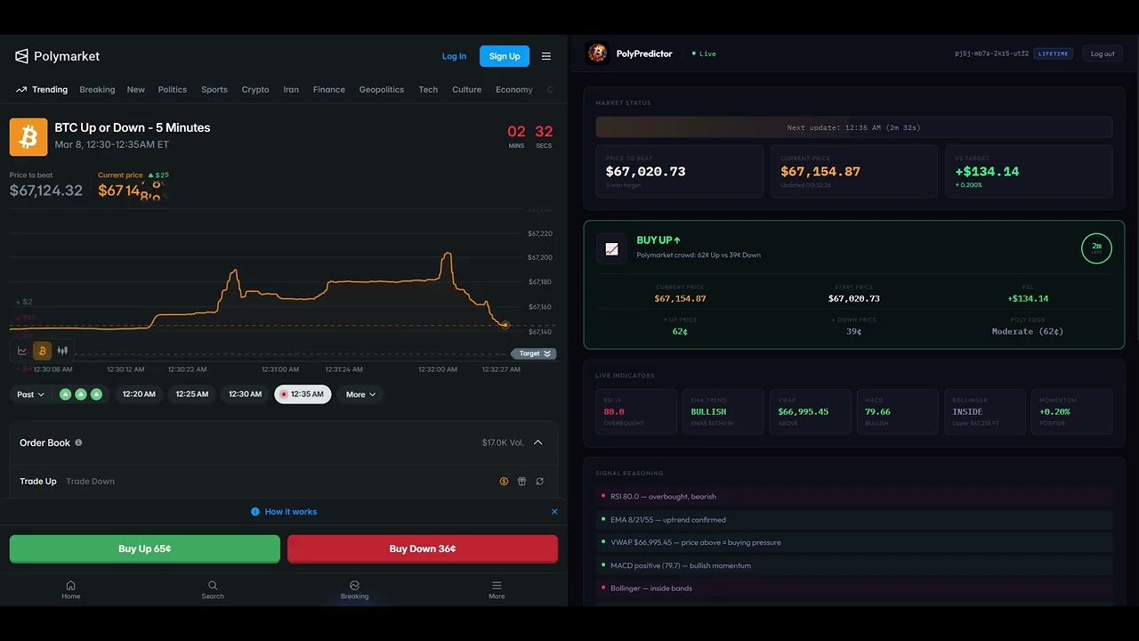 Polymarket Bot 5 Minutes BTC