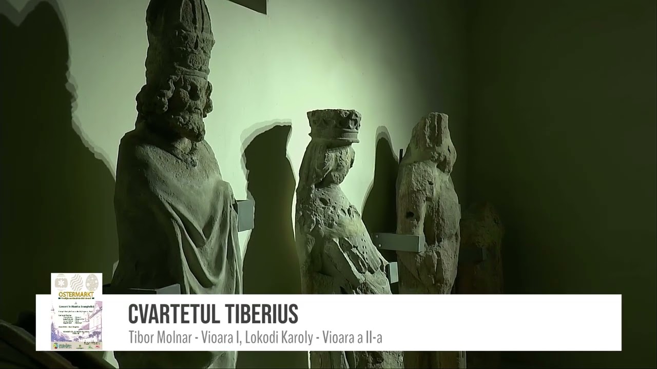 Cvartetul Tiberius și Janos Balint din Ungaria- flaut - Concert în Biserica Evanghelică din Bistrița