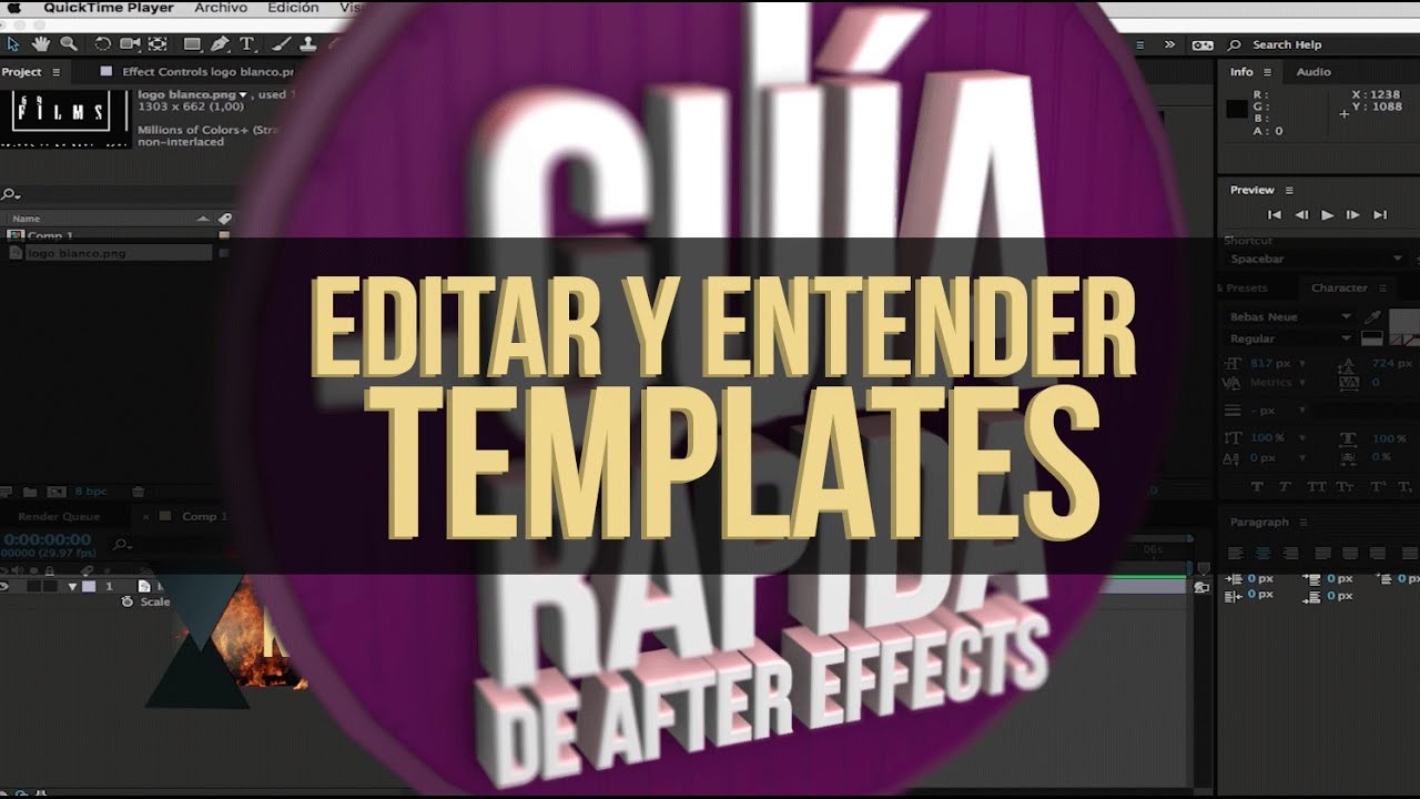 Editar y entender templates de After Effects - Guía Rápida