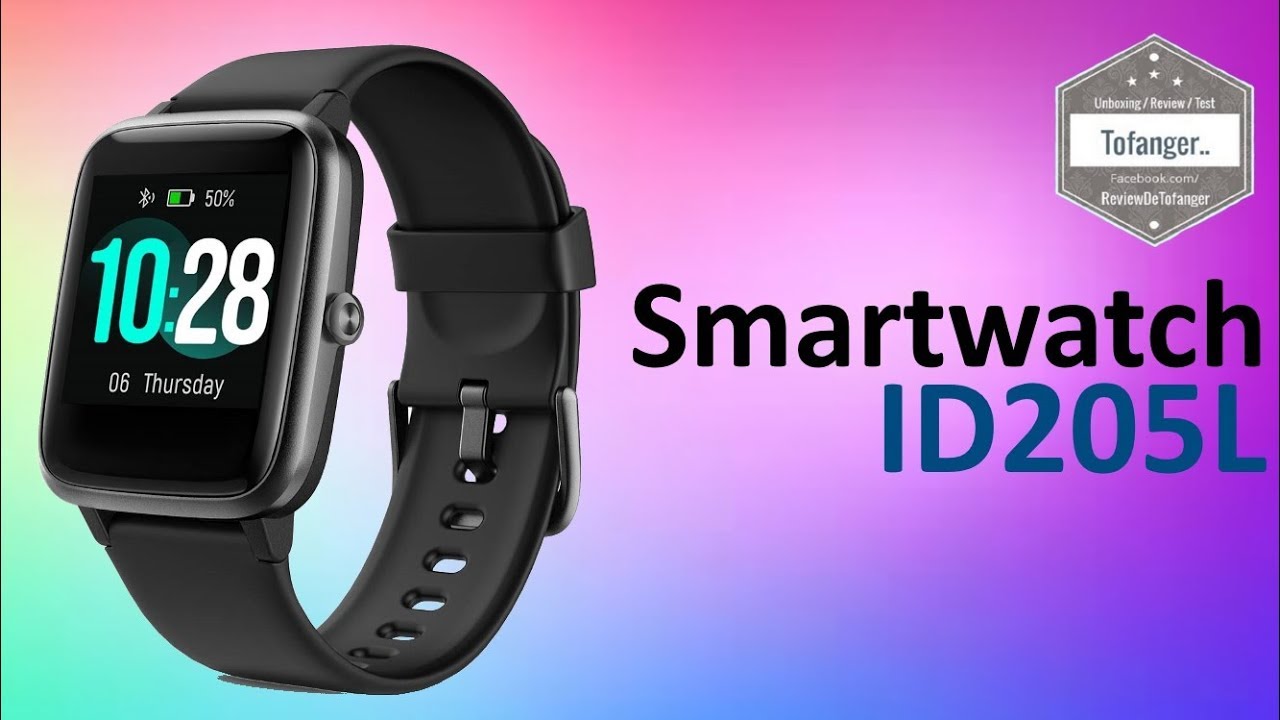 Умные часы ID205L - H205L - Fitpolo 205L - Умные часы IP67 - Veryfit Pro - Распаковка