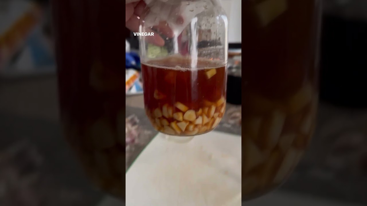 How To Make A Garlic + Apple Cider Vinegar Tincture