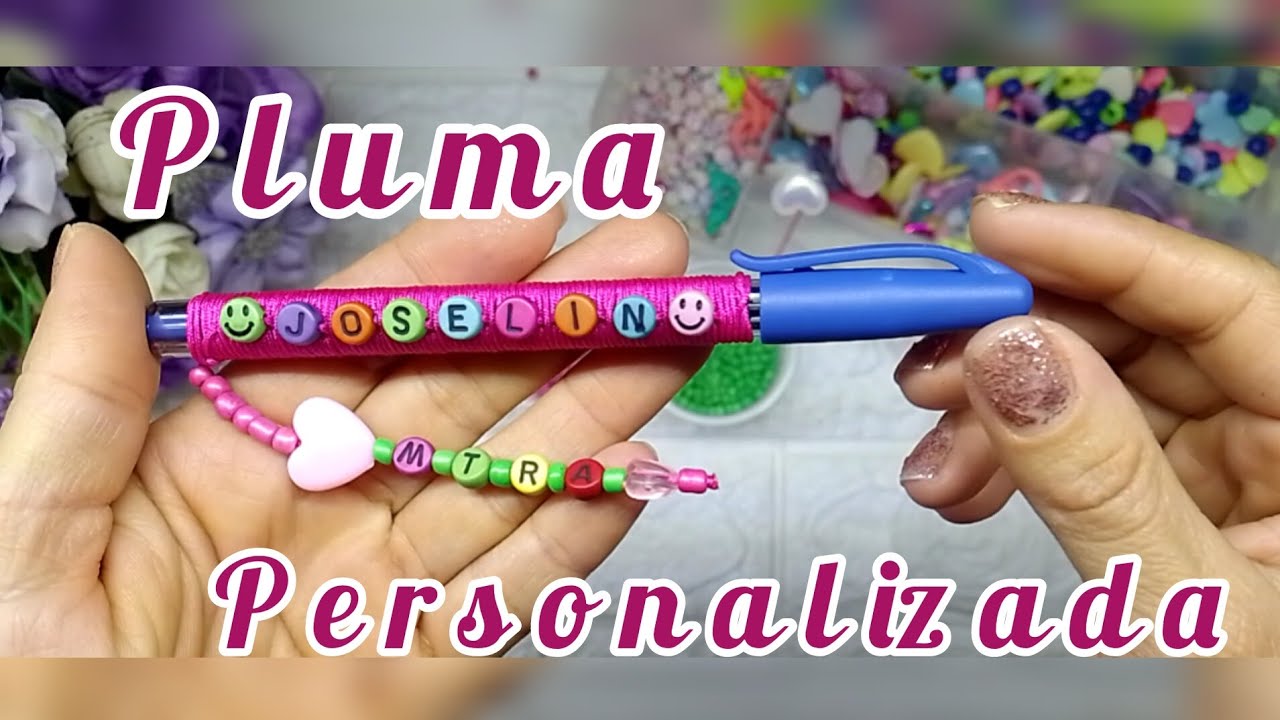 pluma personalizada ( bolígrafo) / pluma decorada.