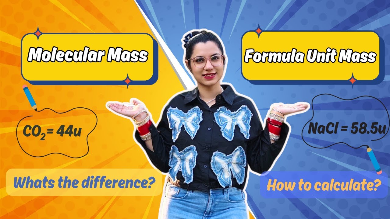 Formula Unit Mass | Molecular Mass | Atoms and Molecules Class 9