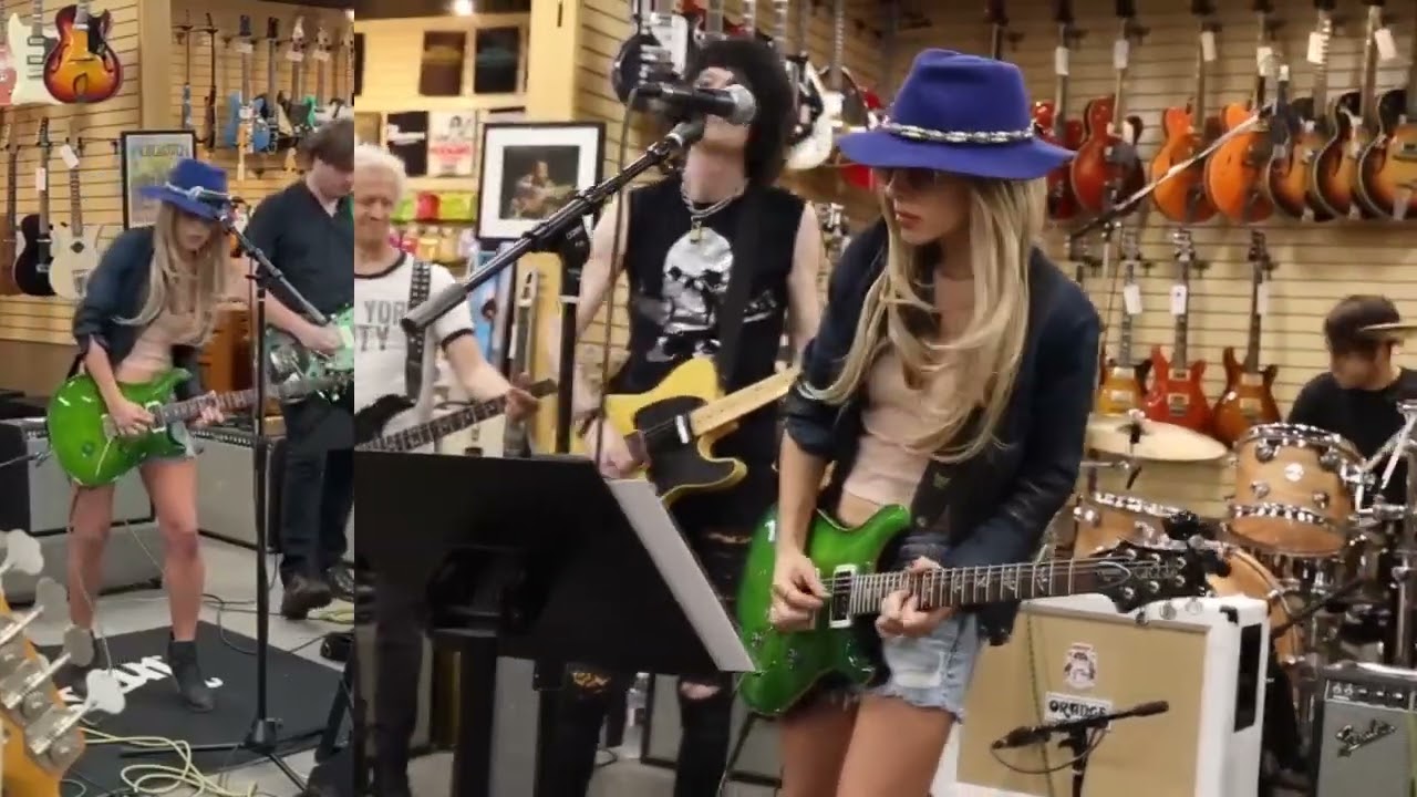 Orianthi Light It Up live lyrics split screen