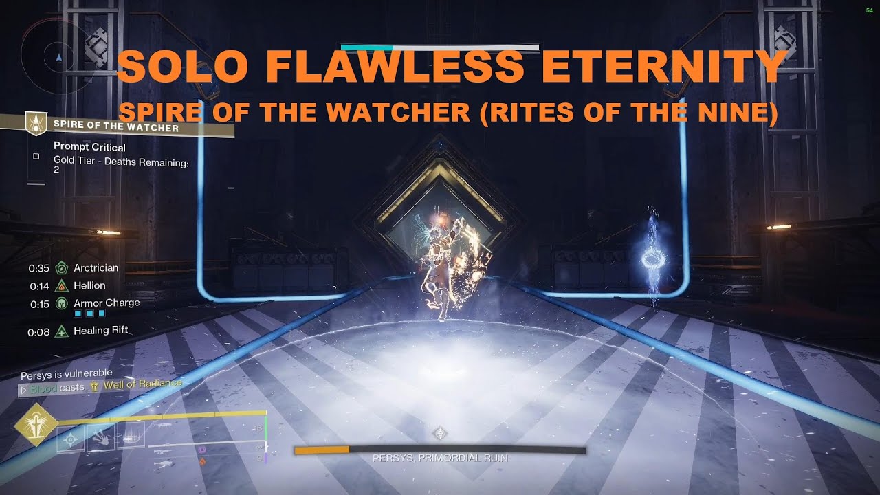 Solo Flawless Eternity Spire of the Watcher (Rite of the Nine Event)